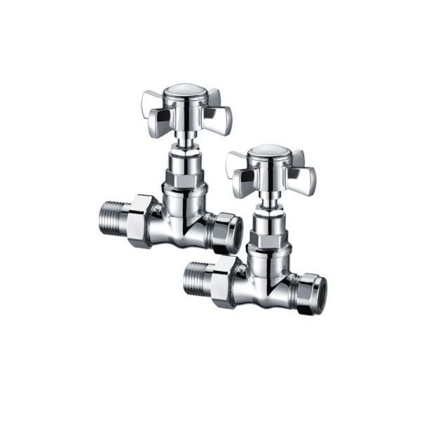Traditional Radiator Valve (Square) – Chrome