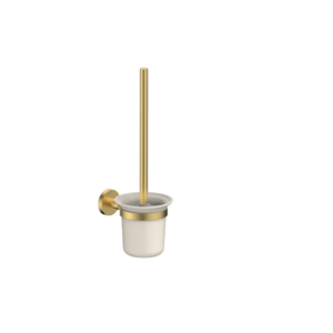 Treviso Toilet Brush & Holder – Brushed Gold