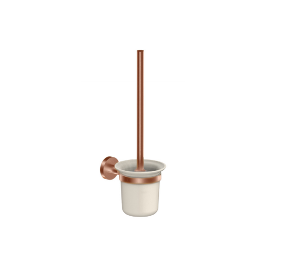 Treviso Toilet Brush & Holder – Brushed Rose Gold