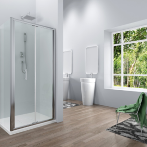 Crystal – Bi-fold Semi Shower Door (1850mm, 6mm Thickness)