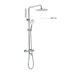 Round: Voss (250mm) Exposed Thermostatic Shower Valve Kit (BO-VTR250)