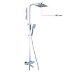 Square: Voss (Cool Touch 250mm) Exposed Thermostatic Shower Valve Kit