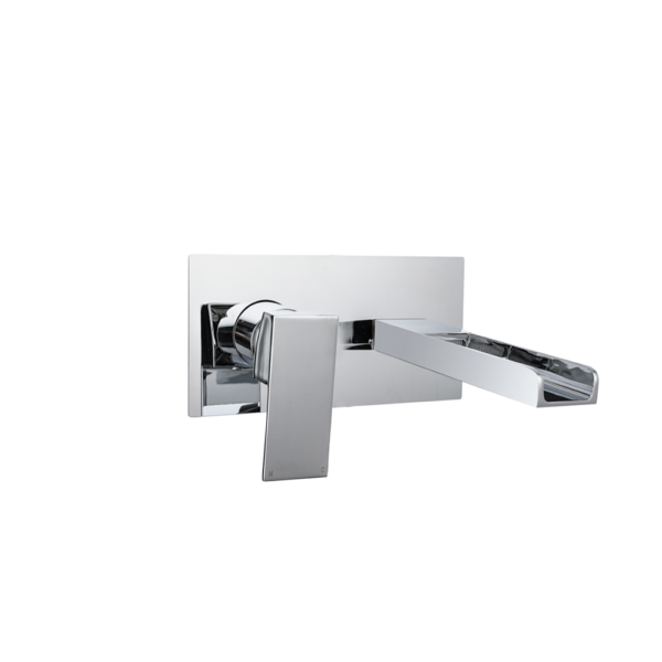 Waterfall (Single Lever) – Wall Mounted Basin Mixer with Spout