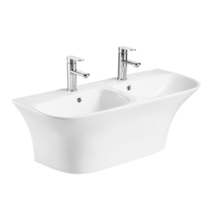Eden Wall Hung Double Wash Basin (410x1000x360mm)