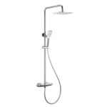 Waterfall (3 Options) Thermostatic Bath & Shower Mixer – Chrome