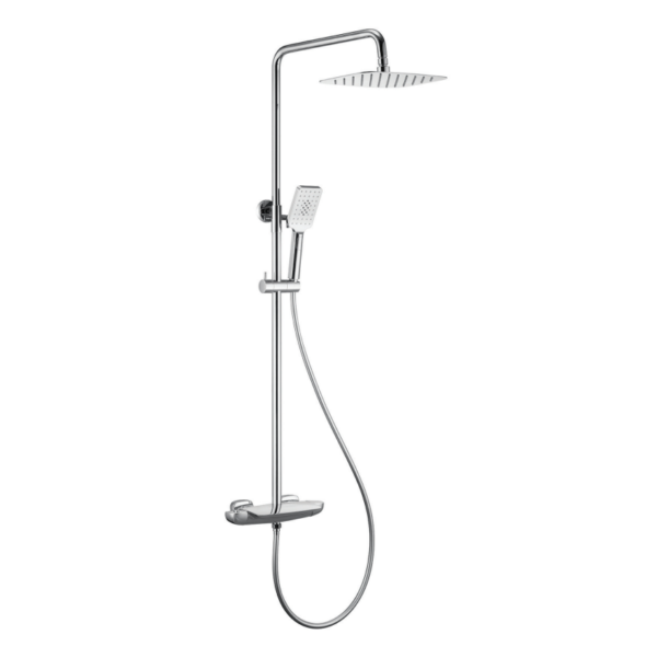 Waterfall (3 Options) Thermostatic Bath & Shower Mixer – Chrome