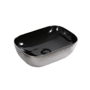 Art Basin (455x325x135mm) – Gloss Nickel & Black