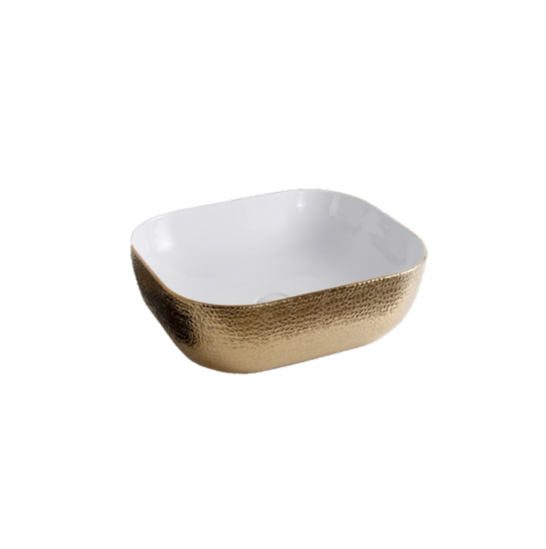 Art Basin (455x325x135mm) – Gloss Gold & White