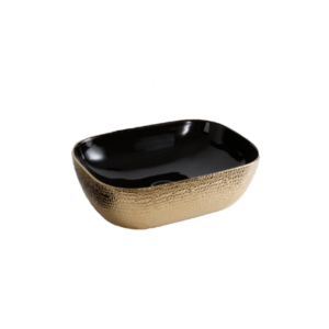 Art Basin (455x325x135mm) – Gloss Gold & Black