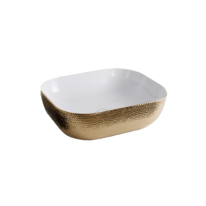 Art Basin (500x400x140mm) – Gloss Gold & White