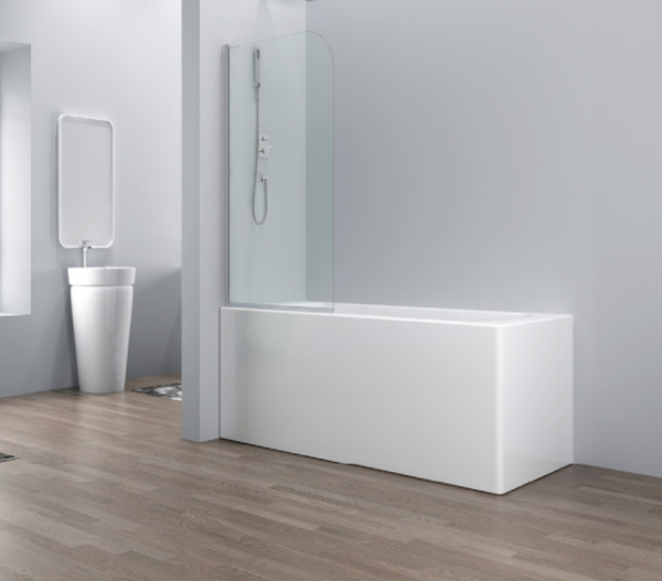 Chrome – Bath Screen (1400mm, 6mm Thickness)