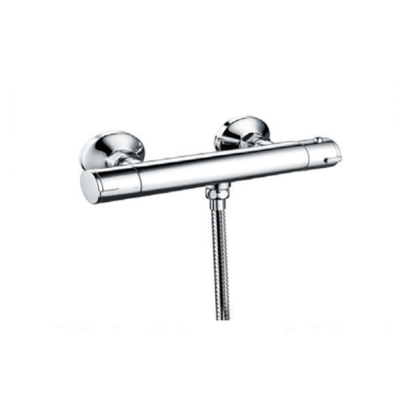 Round Slim Exposed Thermostatic Shower Valve