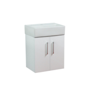 Flair (420mm-2 Door) Wall Hung Vanity Unit – Glossy White