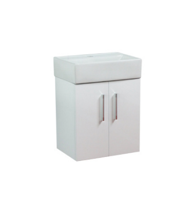 Flair (420mm-2 Door) Wall Hung Vanity Unit – Glossy White