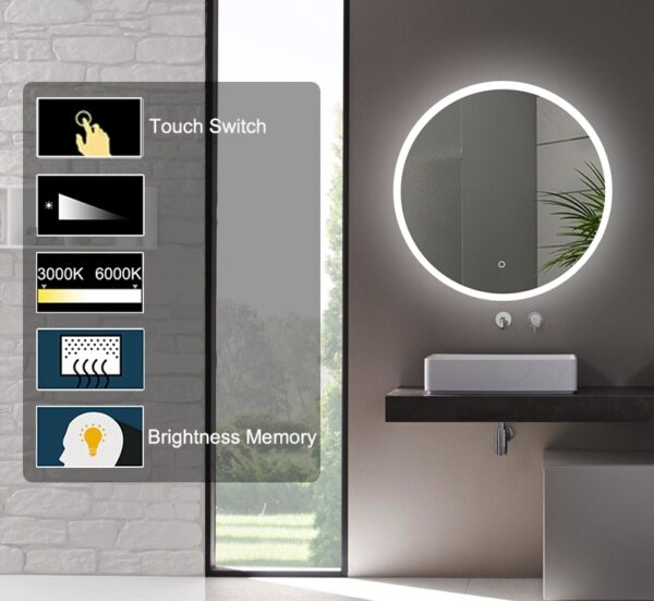 Glaze LED Mirror 600