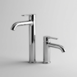Chrome basin mixer taps