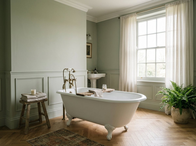 Freestanding roll top bath