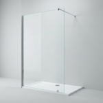 Frameless walk-in shower screen