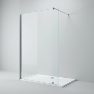 Frameless walk-in shower screen