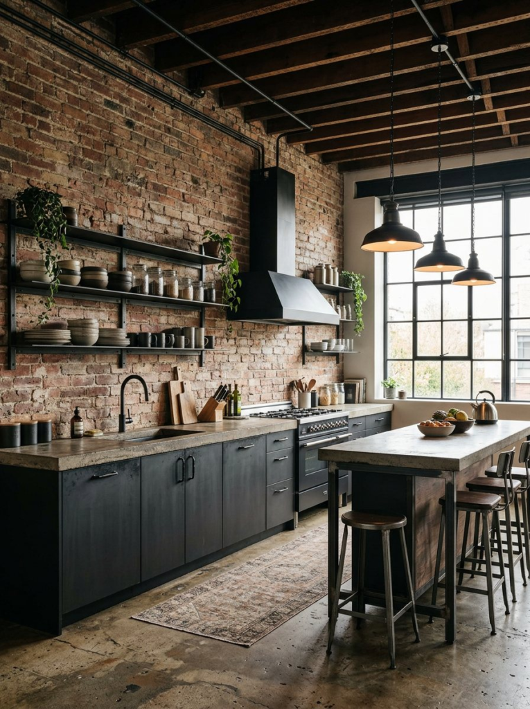Industrial style kitchen
