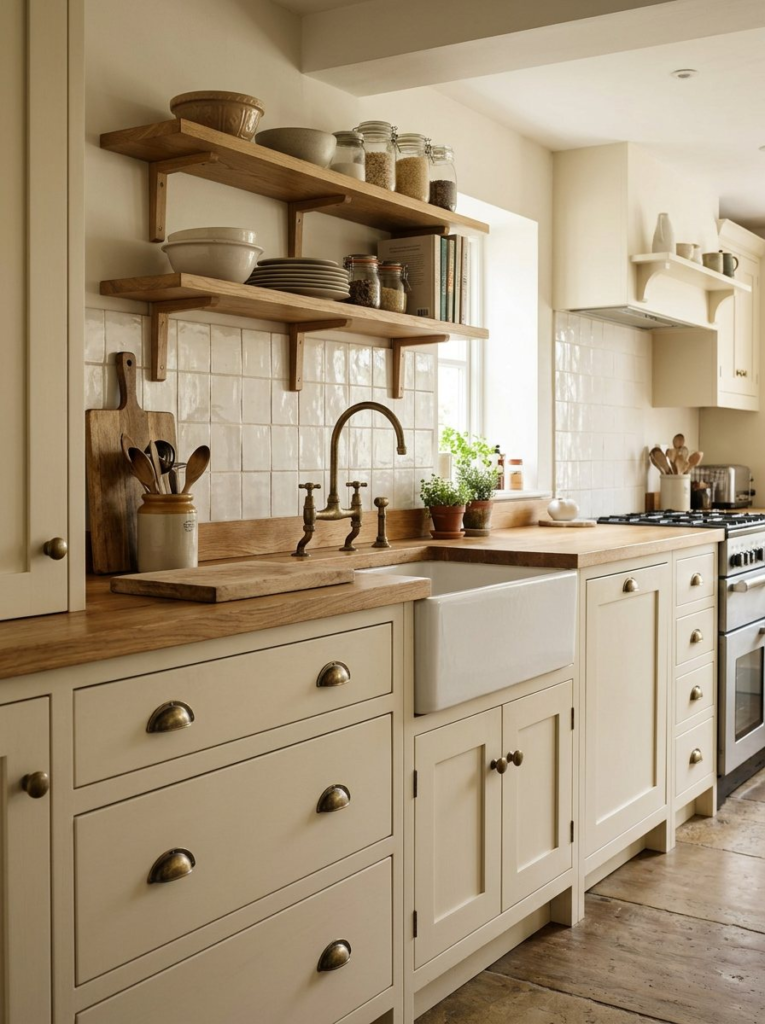 Classic cream shaker kitchen