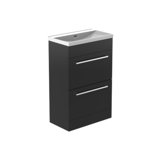 Roma (500mm-2 Drawer) Floor Standing Vanity – Anthracite