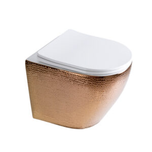 Treviso (Wall Hung) Soft Close Seat Toilet – Brushed Rose Gold