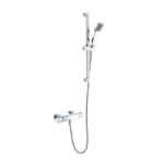 Square Thermostatic Shower Mixer & Slide Rail Kit