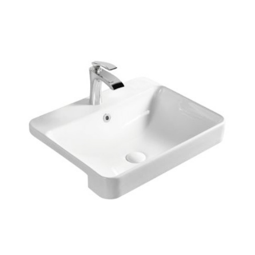 Semi Recessed Counter Top Basin (500x460x170mm)