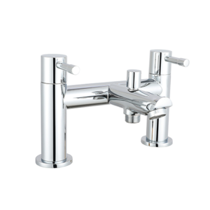 Turin (Dual Lever) – Deck Mounted Bath Shower Mixer with Kit
