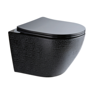 Treviso (Wall Hung) Soft Close Seat Toilet – Gloss Black