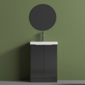 Valencia Anthracite (505mm) Floor Standing Vanity with Ceramic Basin