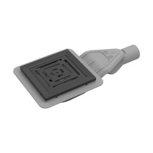 Square Wetroom Drain (135x135mm) – Matt Black