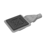 Square Wetroom Drain (135x135mm) – Matt Black